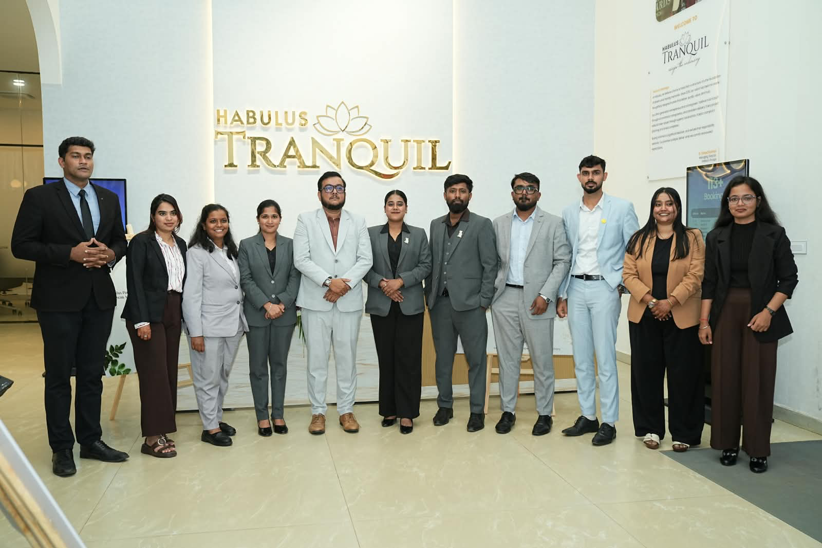 Signature Realty sales team at the Habulus Tranquil experience centre