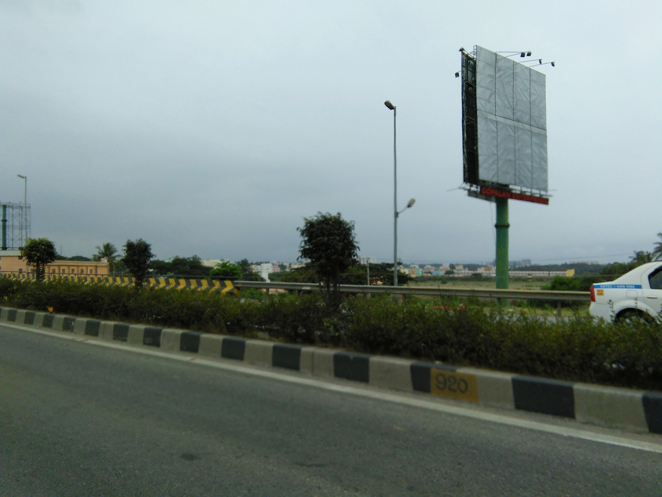 Highway hoarding branding for a residential project